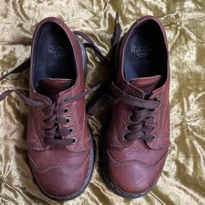 Vintage platform Brown Doc Martens